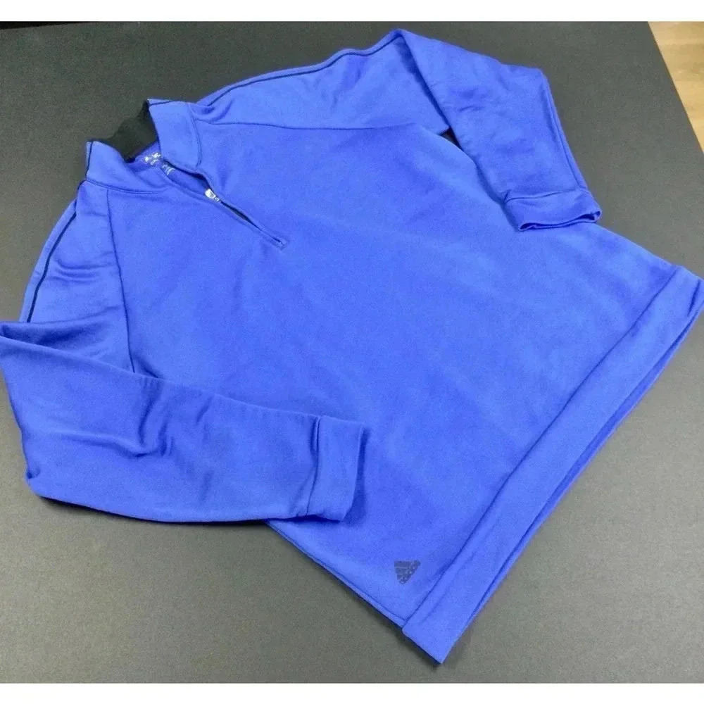 Vintage Men's Adidas Blue Golf long sleeve Shirt Size L